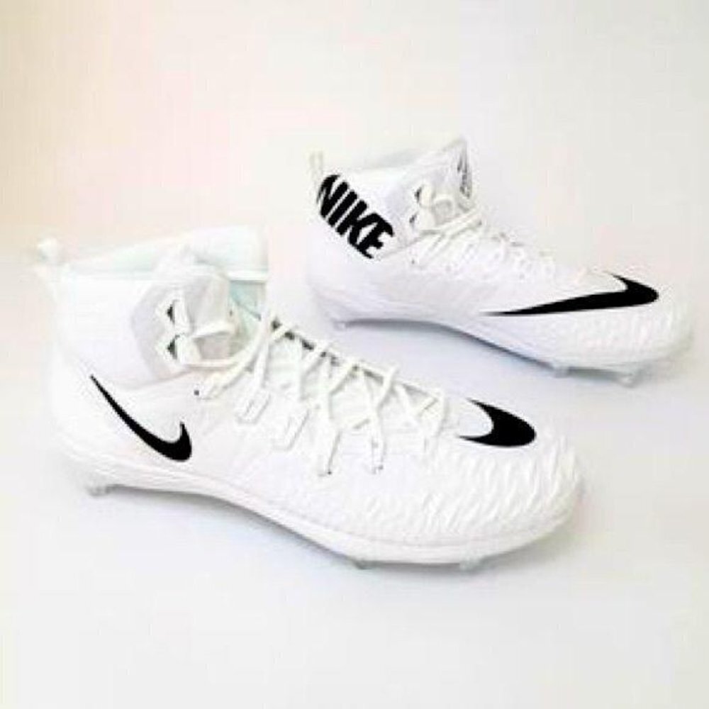 Nike Force White Salvage Pro TD Sample Football Sport Athletic Cleats size 16